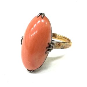 K18 750 18金 珊瑚（サンゴ）リング