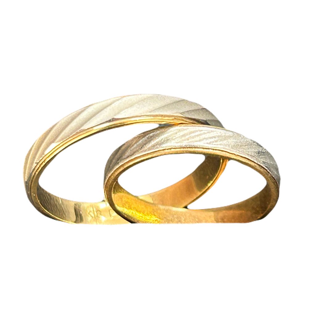 K18Pt900コンビ　金　プラチナ　地金　コンビリング　アクセサリー