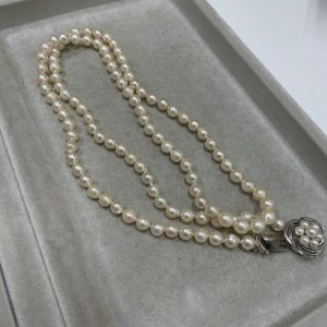アクセサリーの買取増加中！| Pt900パールネックレスの買取| 取手市駒場