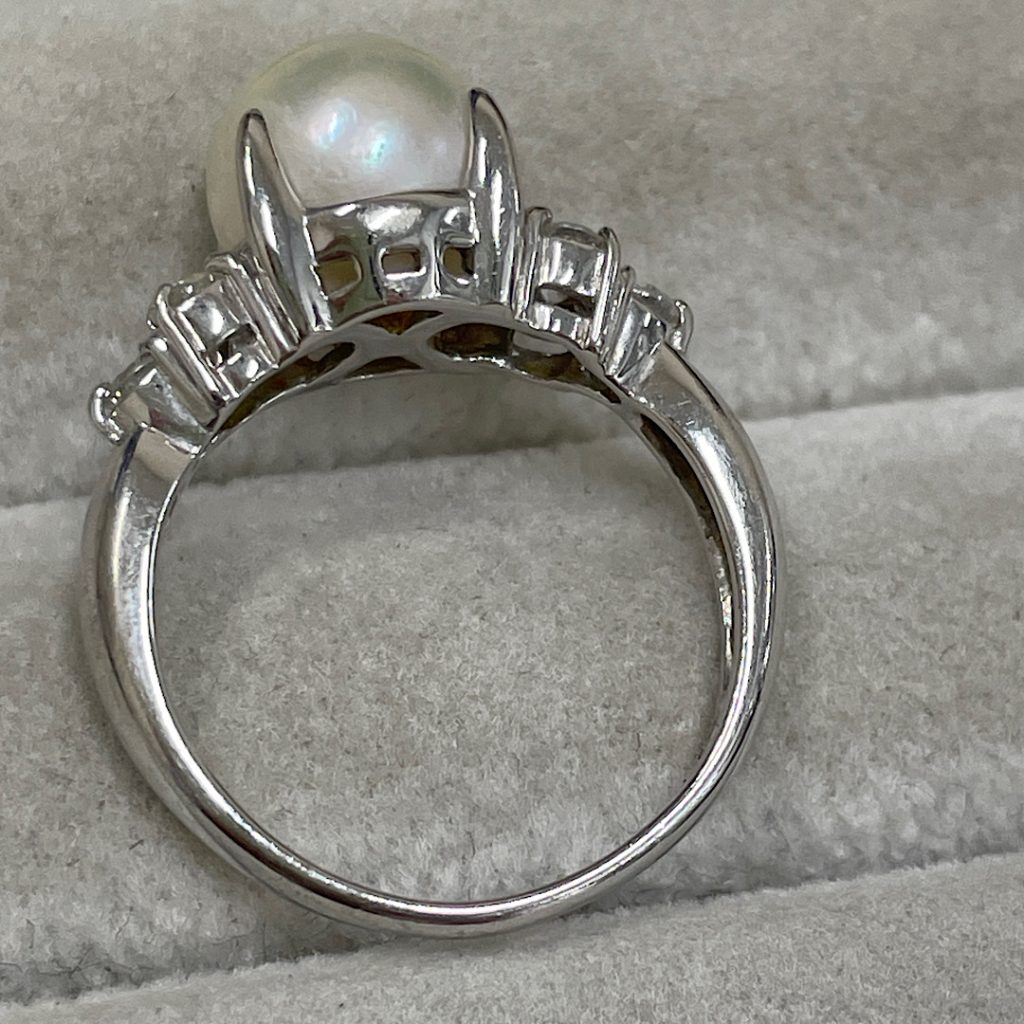プラチナの高価買取！| pt900真珠付きリングの買取 | 龍ケ崎市長山