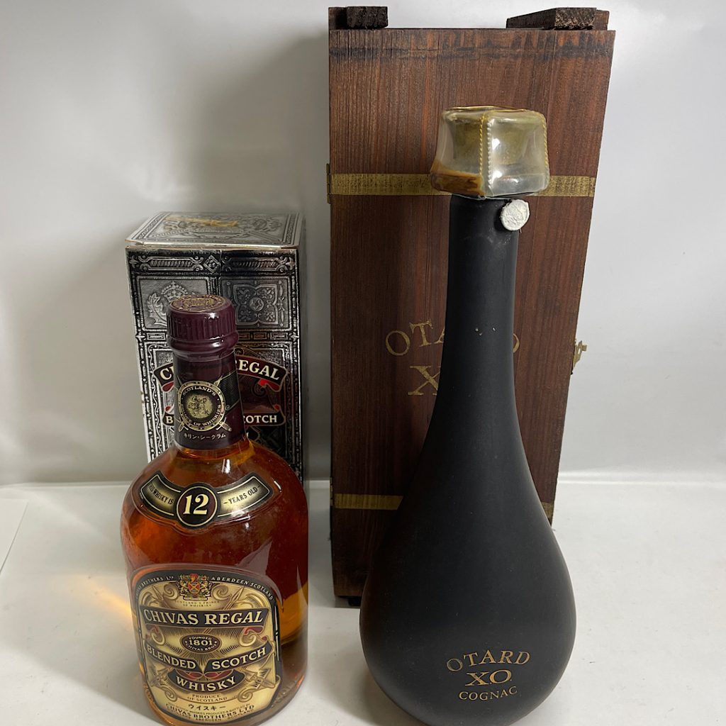 お酒の買取強化中！| オタール XO コニャック シーバスリーガルおまとめの買取 | 取手市戸頭