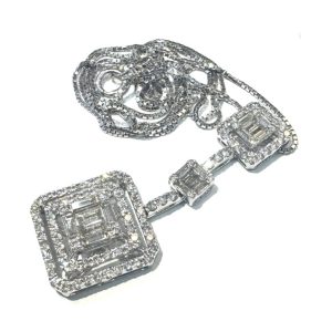 K18WG 18金 ホワイトゴールド 750 ネックレス ダイヤモンド