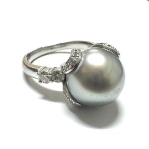 Pt900 プラチナ パール リング