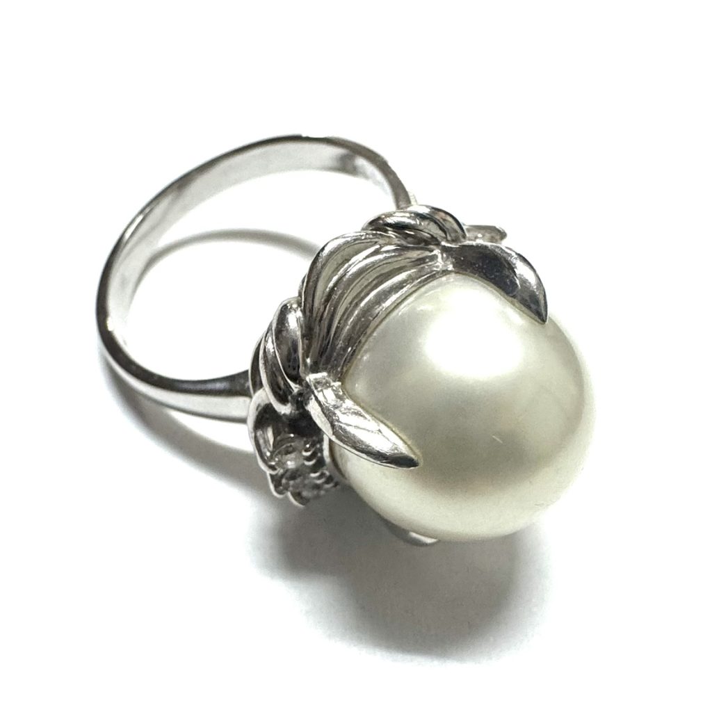 Pt900 プラチナ パール リング