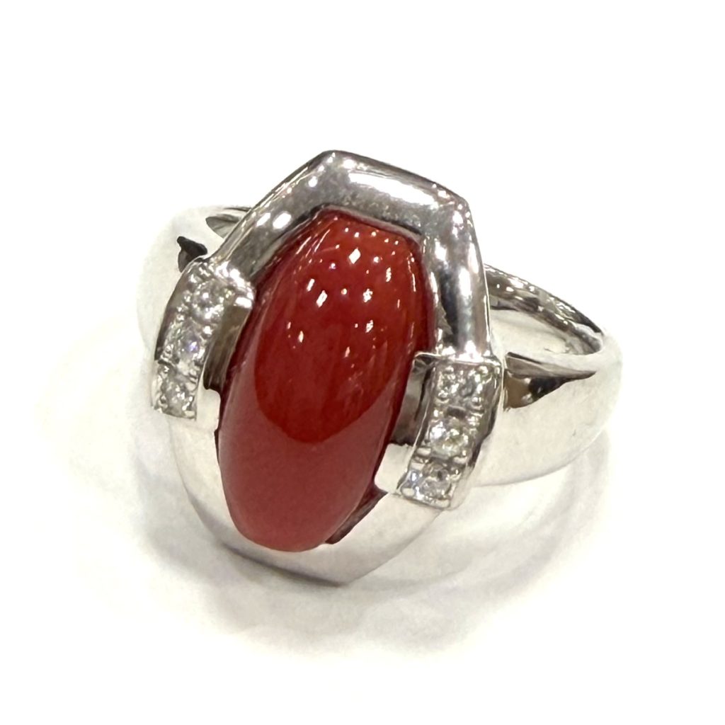 PT900 珊瑚 リング