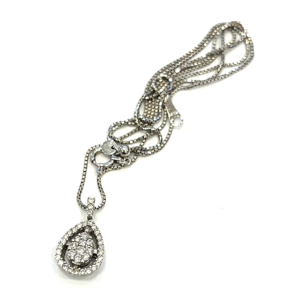 K18 18金 750 ダイヤモンド ネックレス