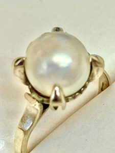 Pt900 パールリング