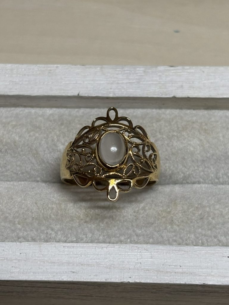 K18　キャッツアイリング