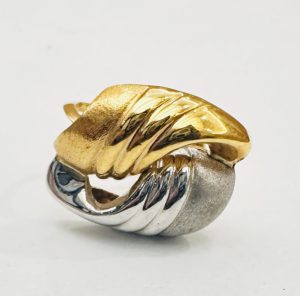 K18　Pt900　コンビリング(18金　プラチナ　指輪)