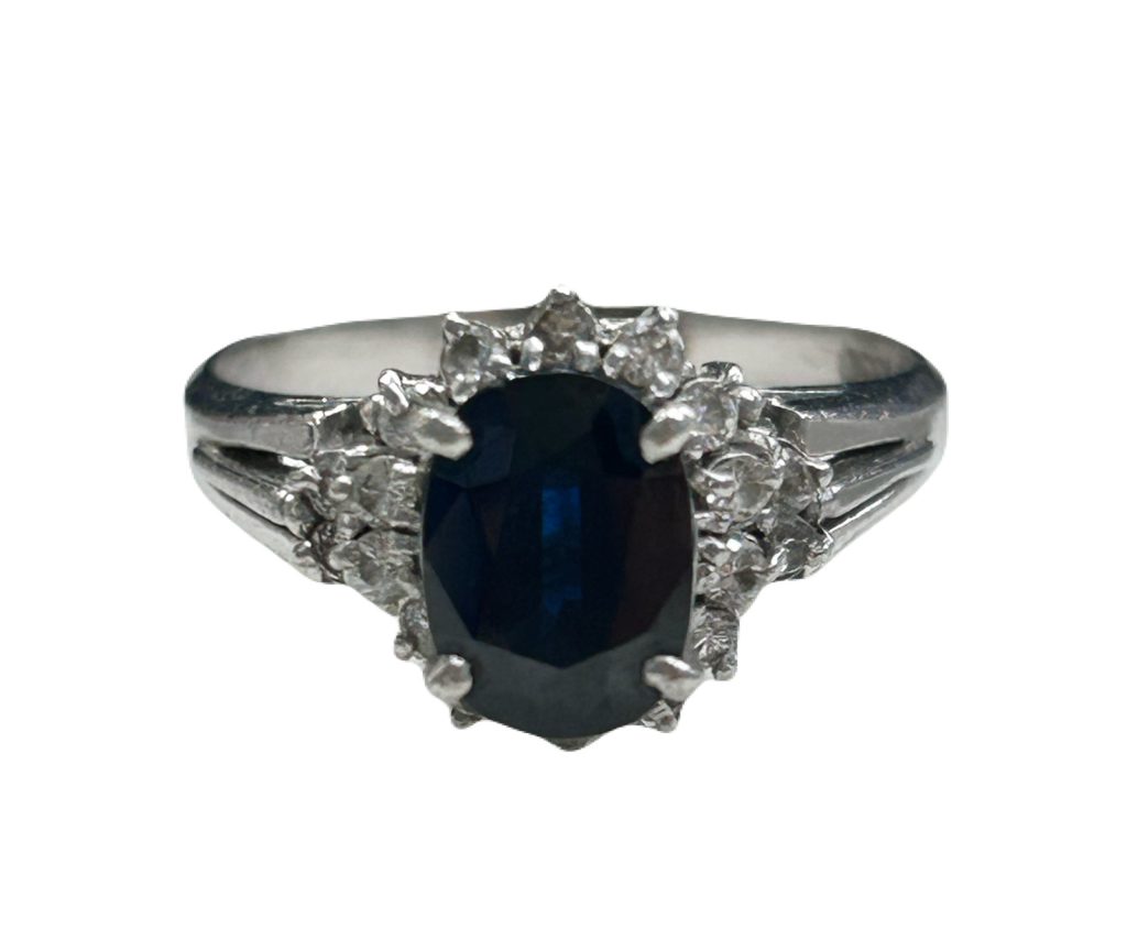 Pt850 サファイアリング