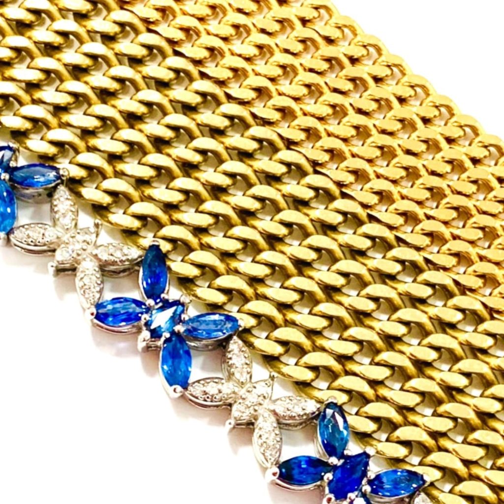 K18 Pt850 サファイア メレダイヤモンド 金プラチナ アクセサリーおまとめ