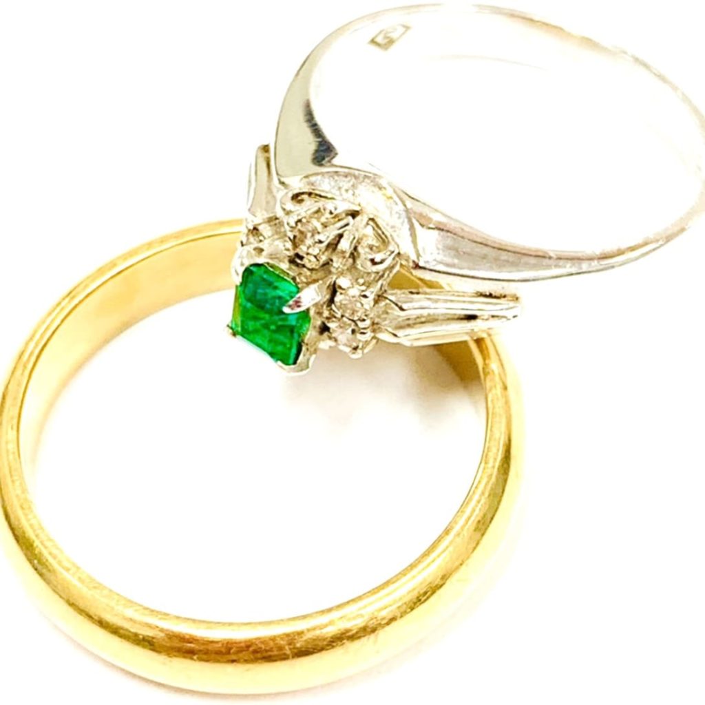 K１８ Pt８５０ 金プラチナリング アクセサリー