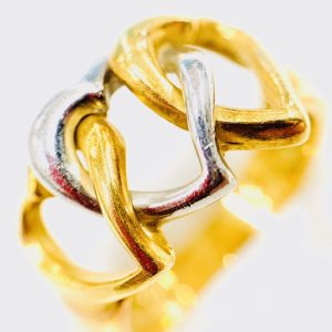 K18 Pt850 金プラコンビリング アクセサリー