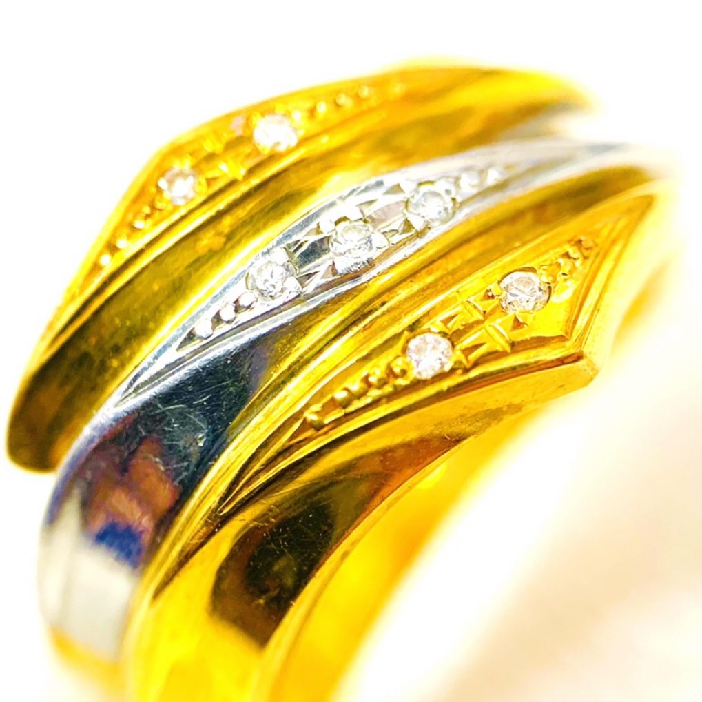 K18 Pt850 金プラチナコンビ リングアクセサリー