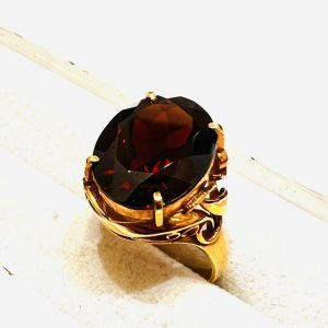 K18 18金 ガーネット リング