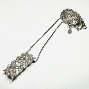 【貴金属】Pt900（プラチナ） メレダイヤ付ネックレス ジュエリー アクセサリー