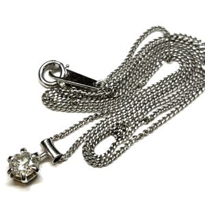 Pt900 ダイヤモンド付き プラチナネックレス アクセサリー