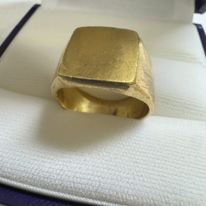 K24 純金 印台リング 24金