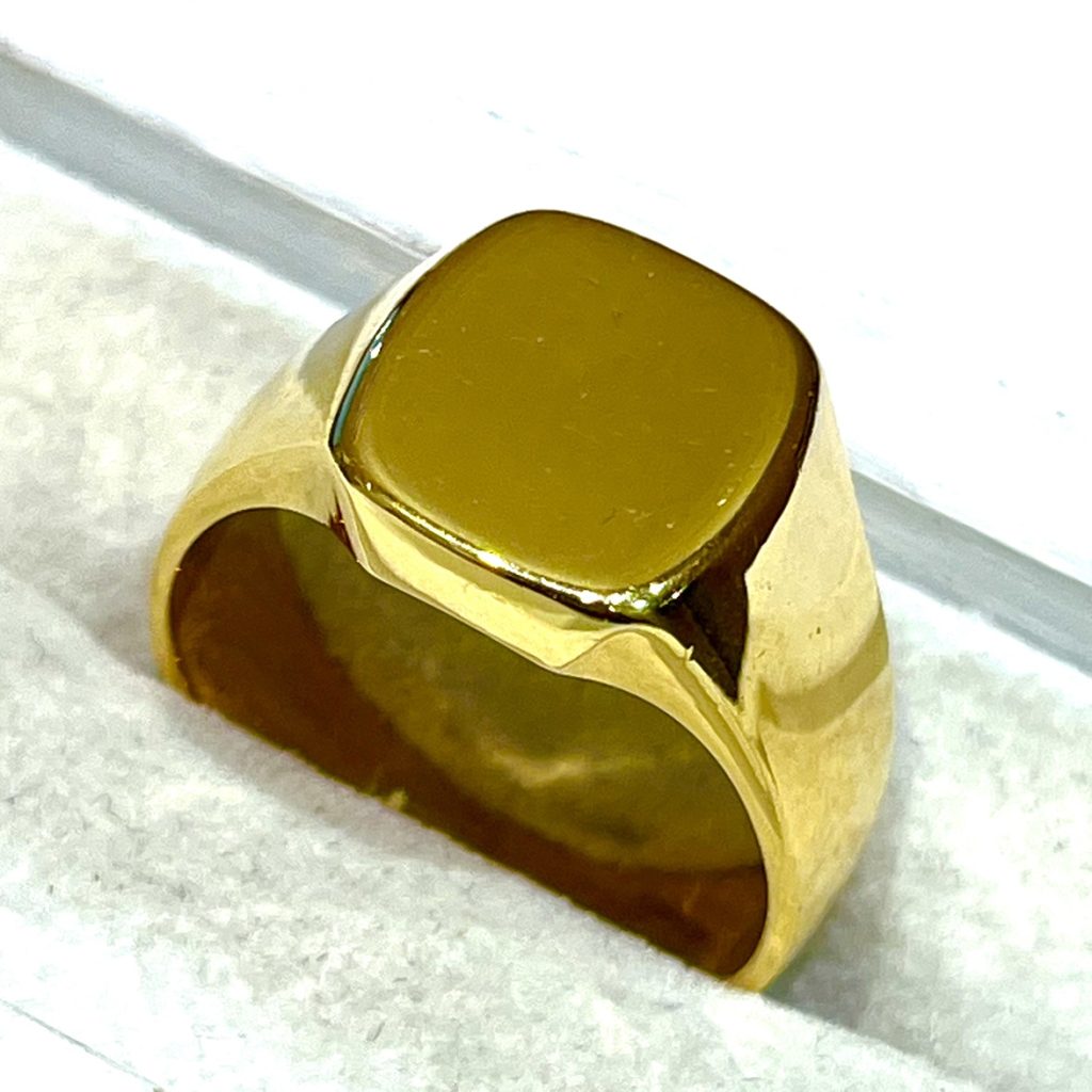 K22 22金 印台リング 指輪