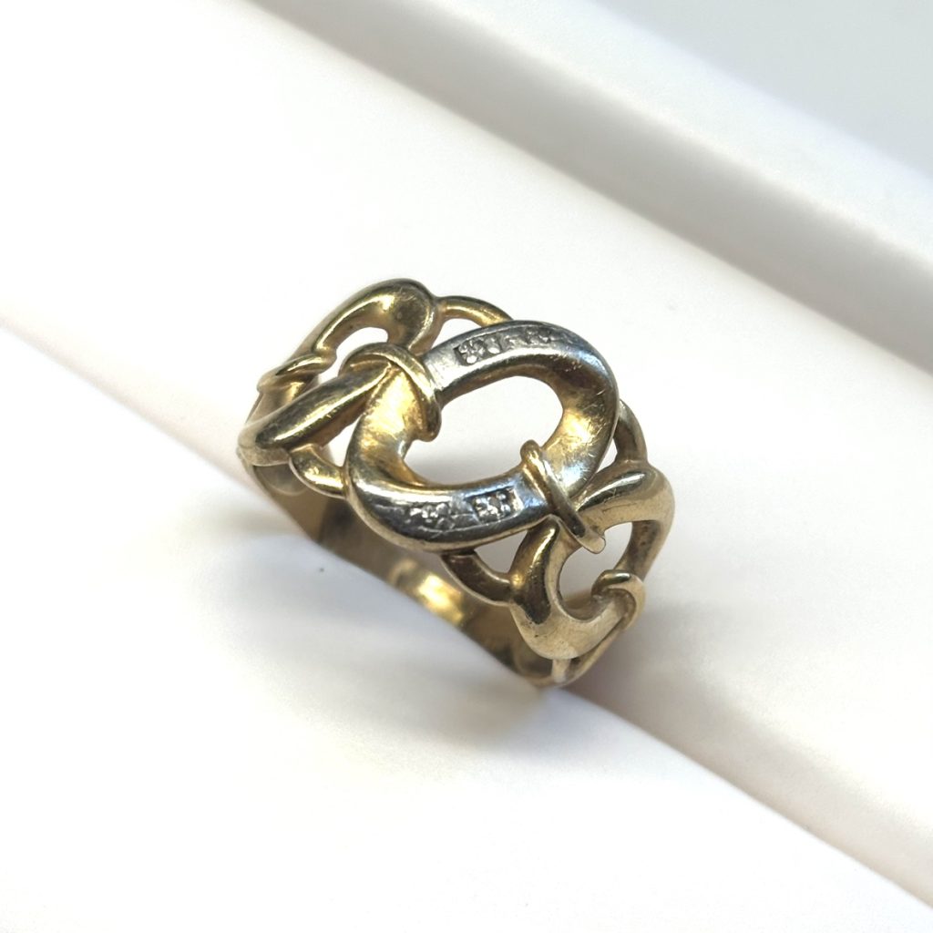 K18（18金）× Pt900（プラチナ900） コンビリング