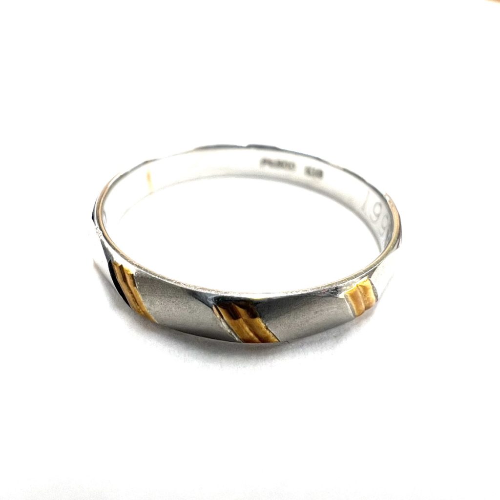 【貴金属】Pt900 K18 18金 750 リング アクセサリー