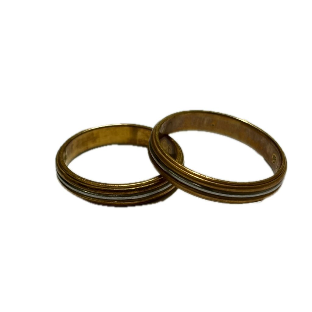 K18/pt900　コンビリング