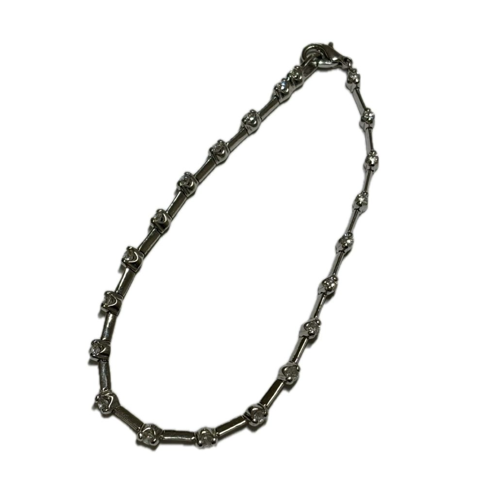 K18WG　ダイヤモンドブレスレット