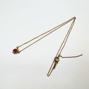 【K18 (18金)】ルビー ネックレス