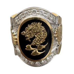 K18 × Pt850 デザインリング