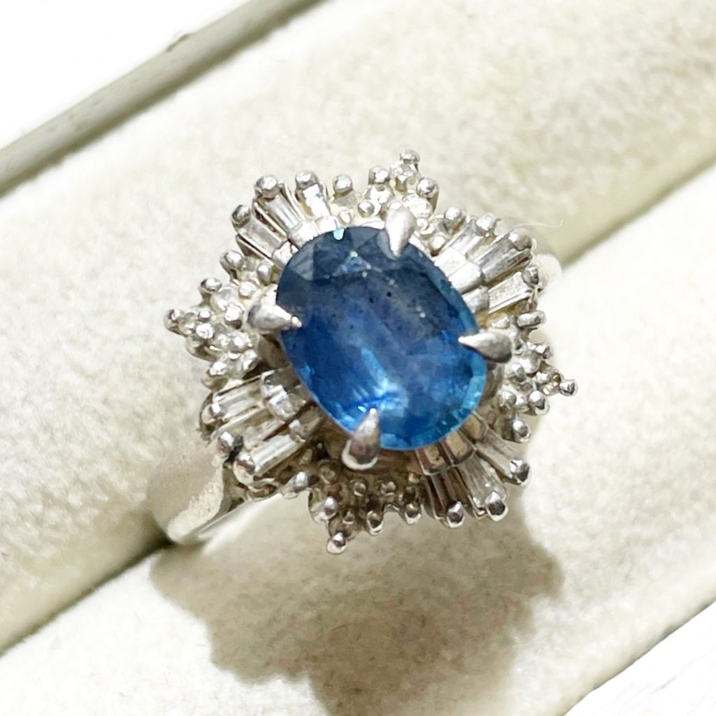Pt900 プラチナ サファイア リング アクセサリー 買取