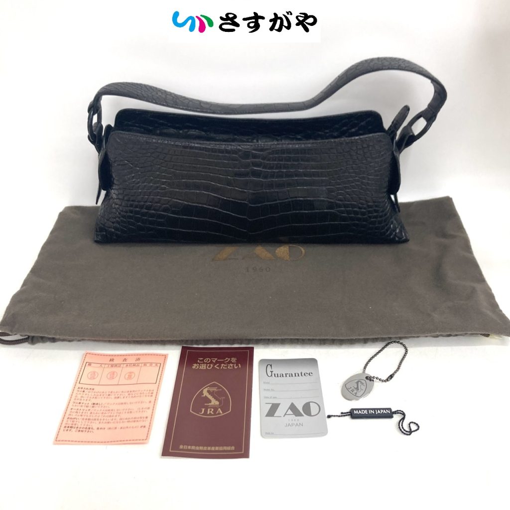 ZAO クロコダイル ワンショルダーバッグ