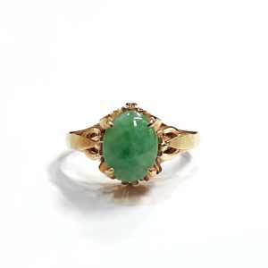 18金 (K18) リング 翡翠 ジュエリー 指輪 | 根室市花園町