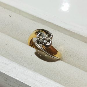 【K18Pt850ダイヤモンドリング】18金・プラチナ900・貴金属・アクセサリー・ジュエリー・宝石