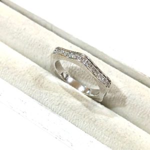 【K18WGリング】18金ホワイトゴールド・メレダイヤモンド・貴金属・アクセサリー・ジュエリー