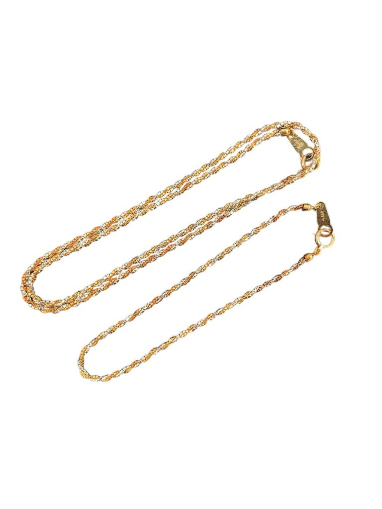 K18/Pt850コンビネックレス・ブレスレット