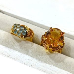 【K18ジュエリーまとめ】18金・シトリン・リング・貴金属・アクセサリー
