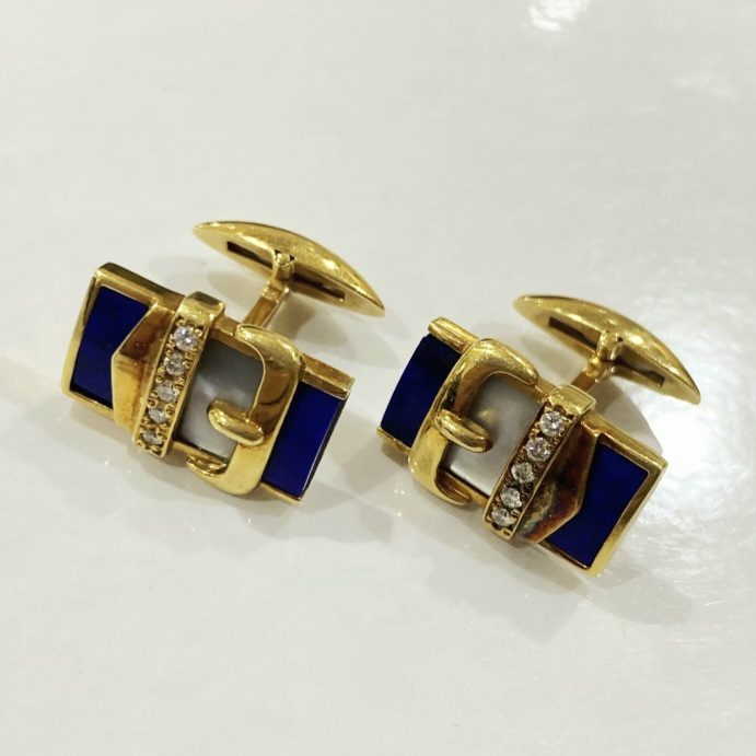 【K18アクセサリー】18金・貴金属・ジュエリー・宝石・カフスボタン
