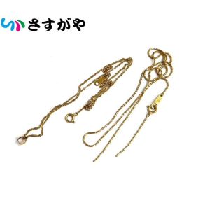 アクセサリー ネックレス 破損 千切れ K18 金 ゴールド