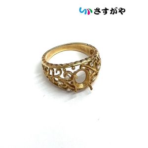 石取れ 破損 リング 指輪 K18 金 アクセサリー