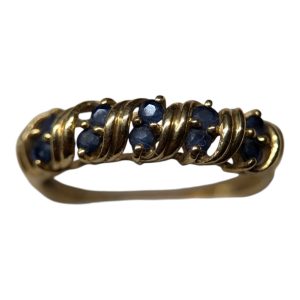 K18(18金)サファイアリング