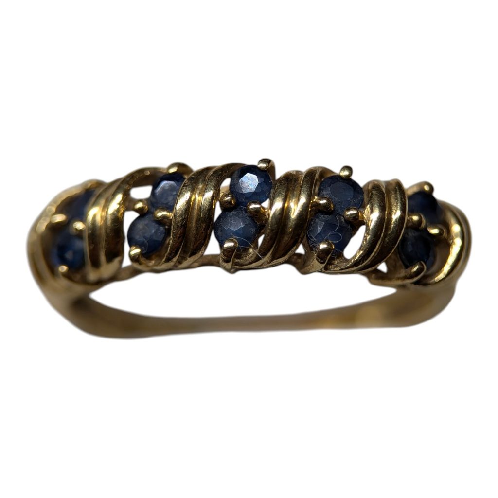 K18(18金)サファイアリング