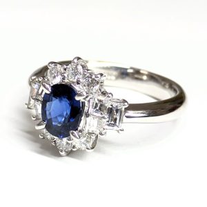 Pt900 プラチナ リング 指輪 サファイア