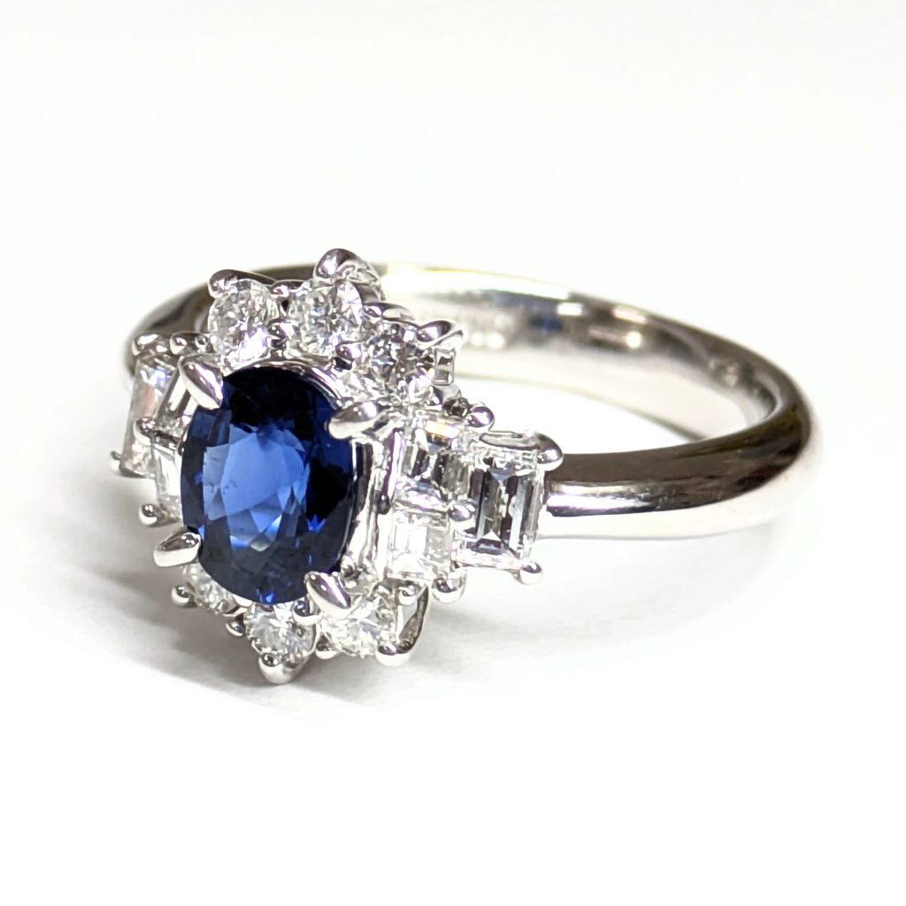 Pt900 プラチナ リング 指輪 サファイア