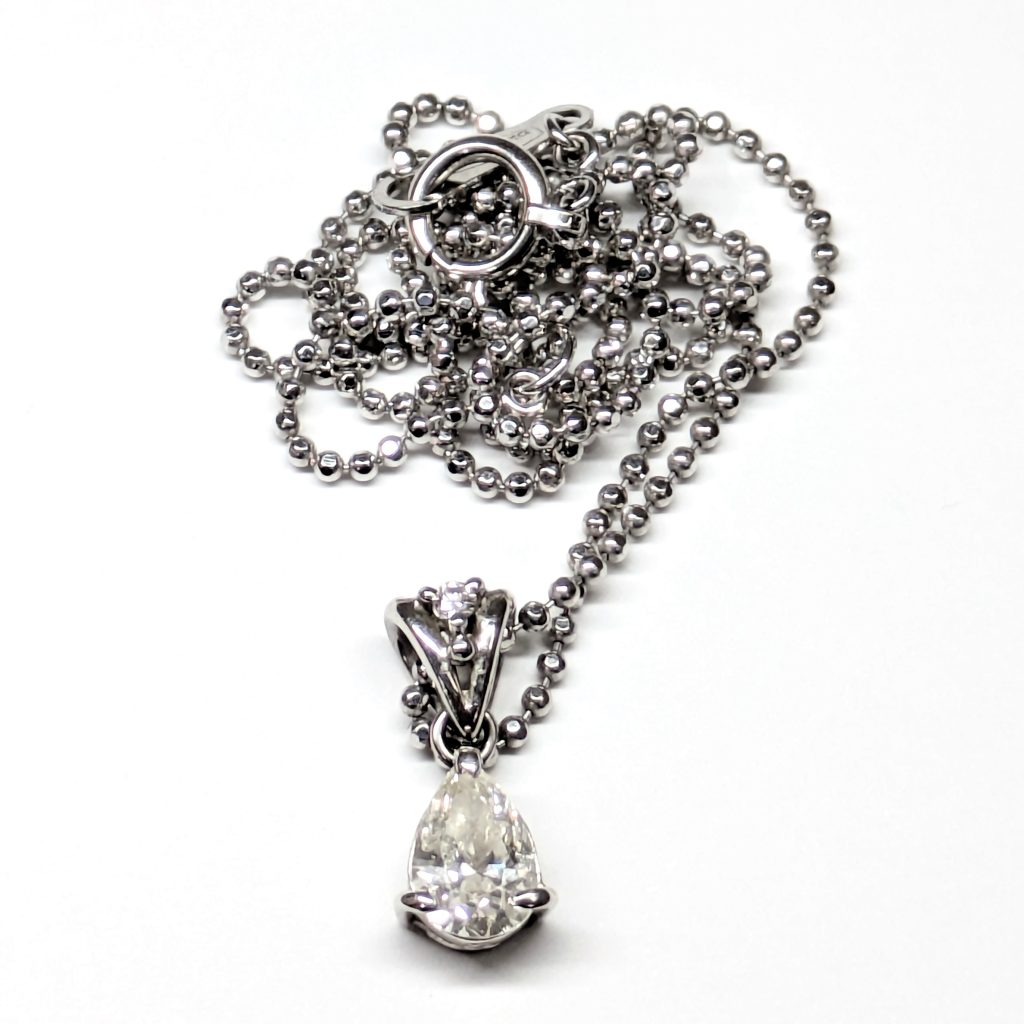 Pt850 プラチナ ネックレス ダイヤモンド