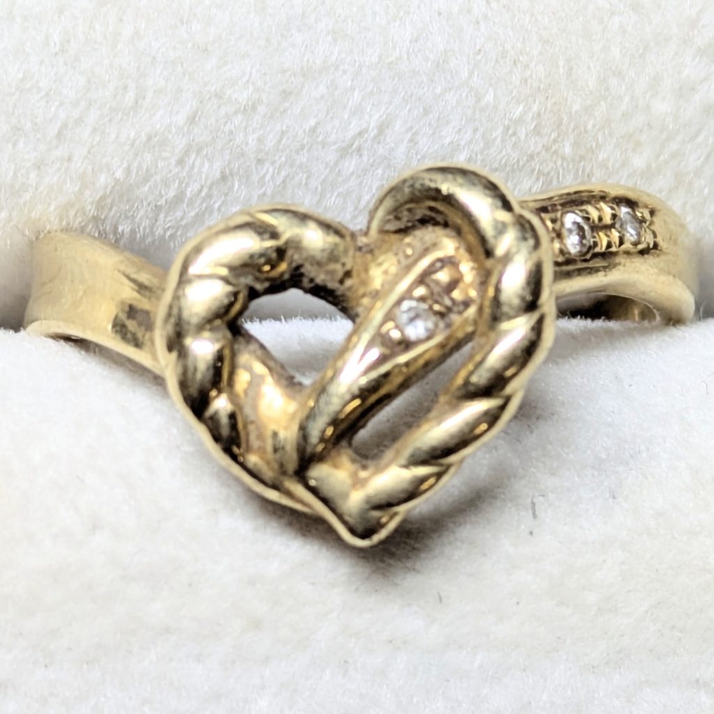 K18 　ハート　リング