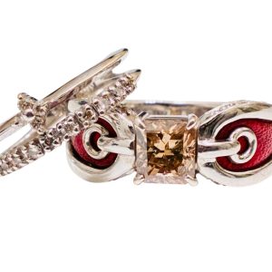 K18WG 18金ホワイトゴールド ダイヤモンド リング おまとめ　札幌市 東区 元町