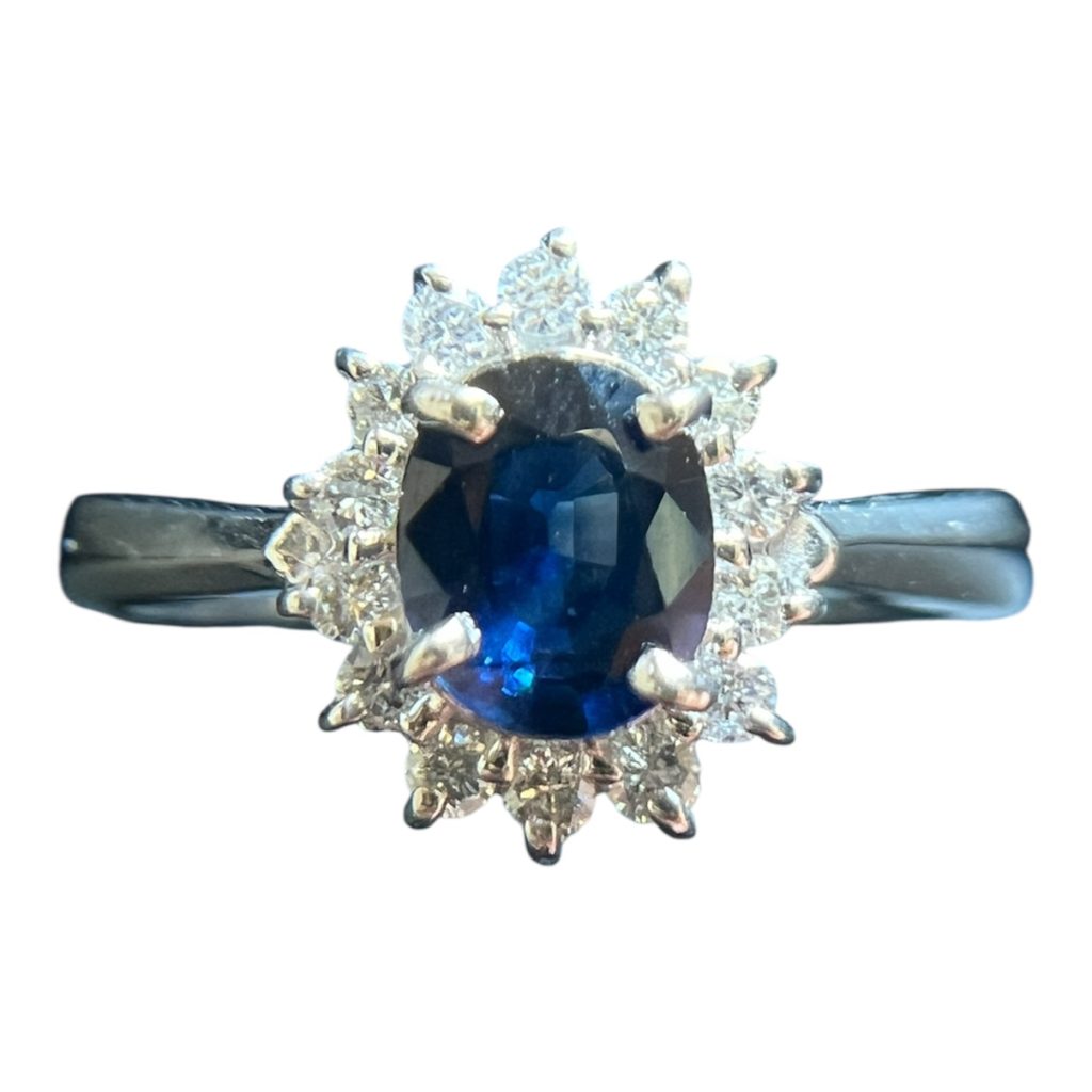 Pt900 サファイア付リング