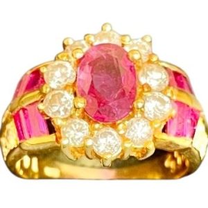 K14 ルビー ダイヤモンド リング ジュエリー