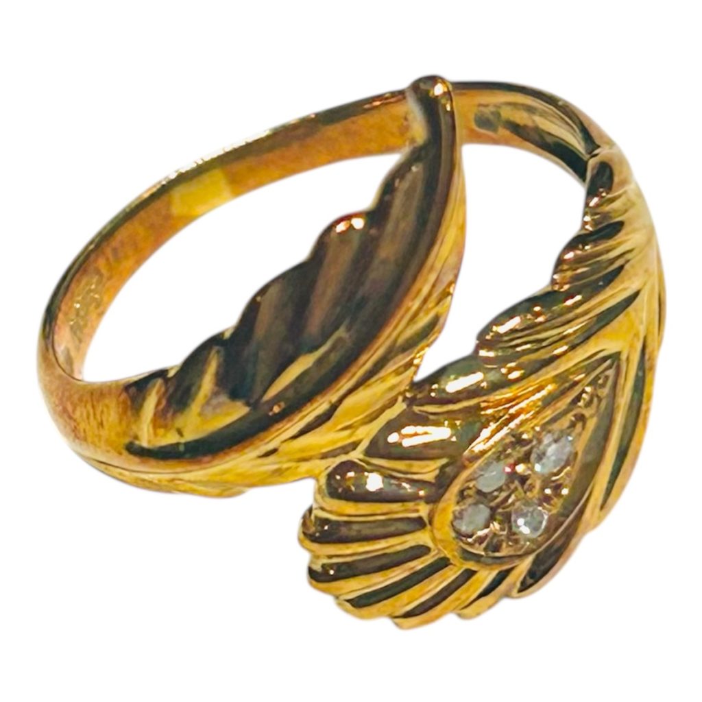 K18 リング ダイヤモンド付き