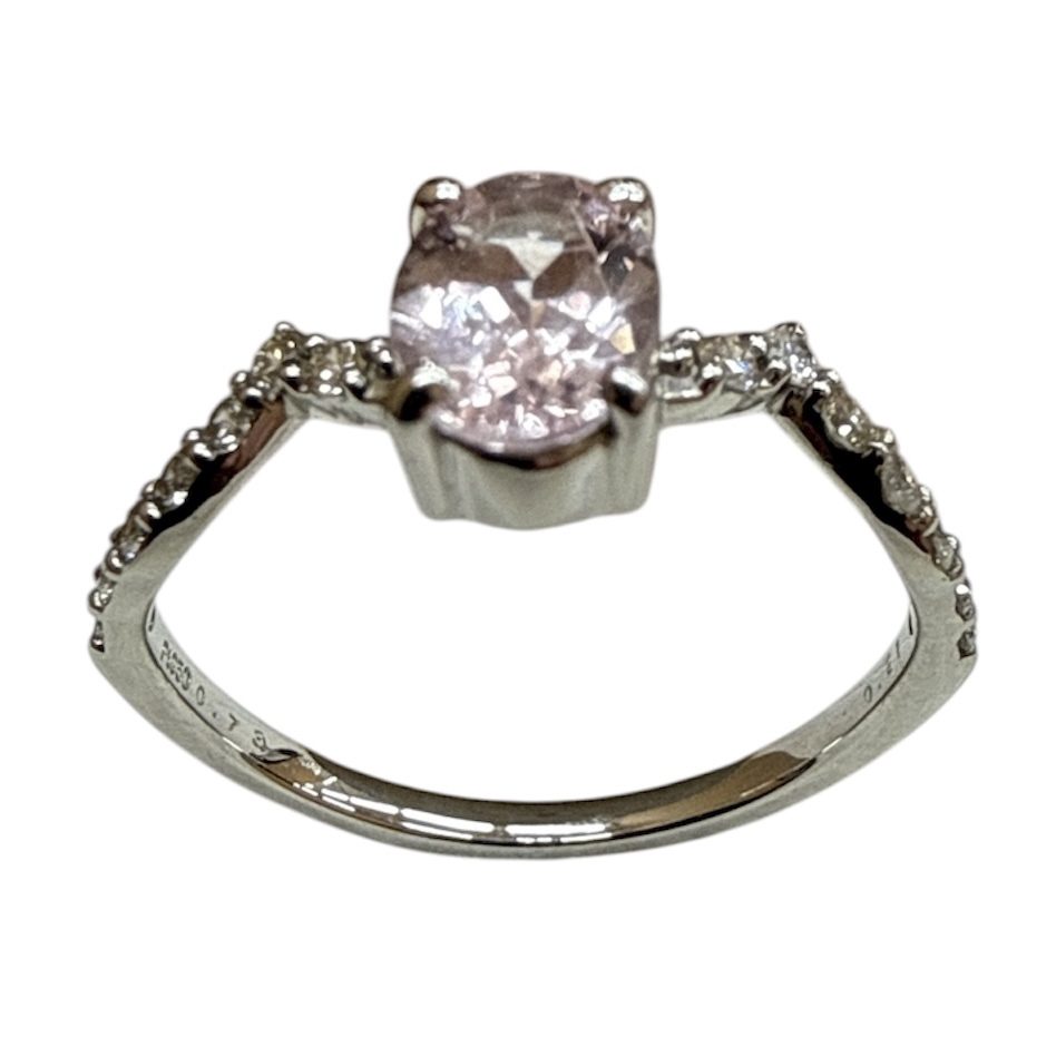 Pt950 リング メレダイヤ